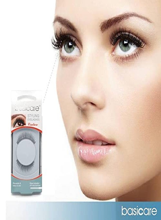 Basicare Styling Eyelashes, False Eyelashes Natural Look Reusable Fake Eyelashes For Women, Adhesive Included, Style 10922 - Image 5