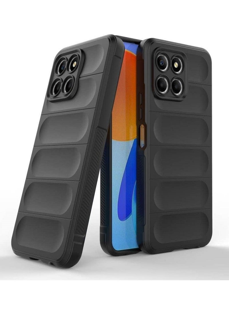 Generic - Cover Honor X8 5G  , - Brushed Dual Protection Shockproof Cover - Heavy Duty Slip-Resistant Case With Ultra Protection For Camera - Black - Image 1