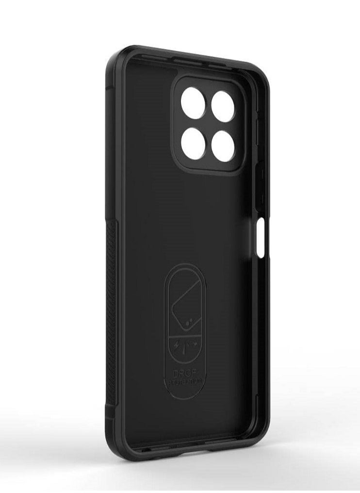 Generic - Cover Honor X8 5G  , - Brushed Dual Protection Shockproof Cover - Heavy Duty Slip-Resistant Case With Ultra Protection For Camera - Black - Image 1