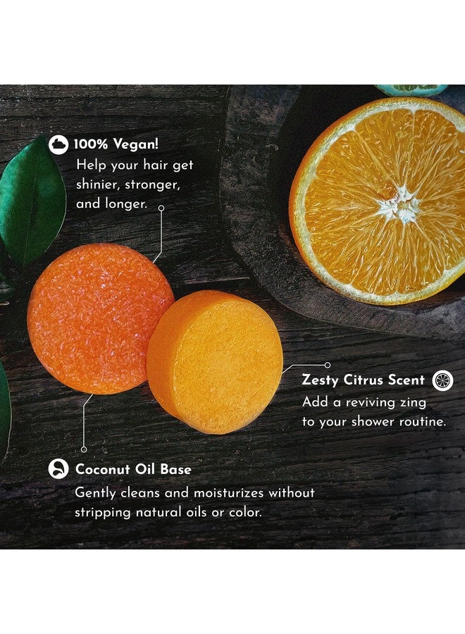 Clever Yoga Fresh Citrus Bergamot Shampoo And Conditioner Bar Set 100% Vegan For Hair Of All Types Natural Handmade In Usa. - Image 4
