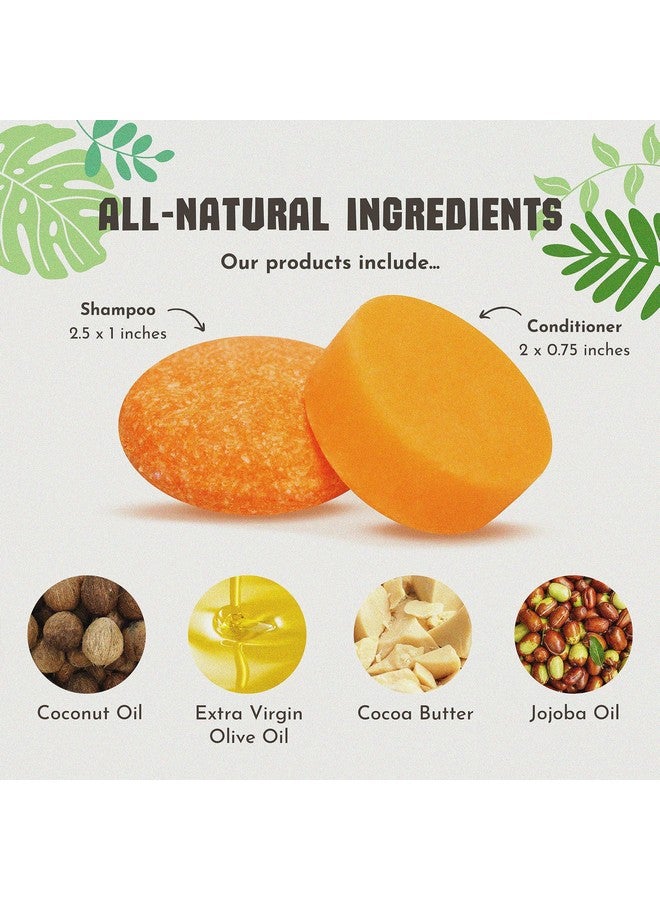Clever Yoga Fresh Citrus Bergamot Shampoo And Conditioner Bar Set 100% Vegan For Hair Of All Types Natural Handmade In Usa. - Image 3