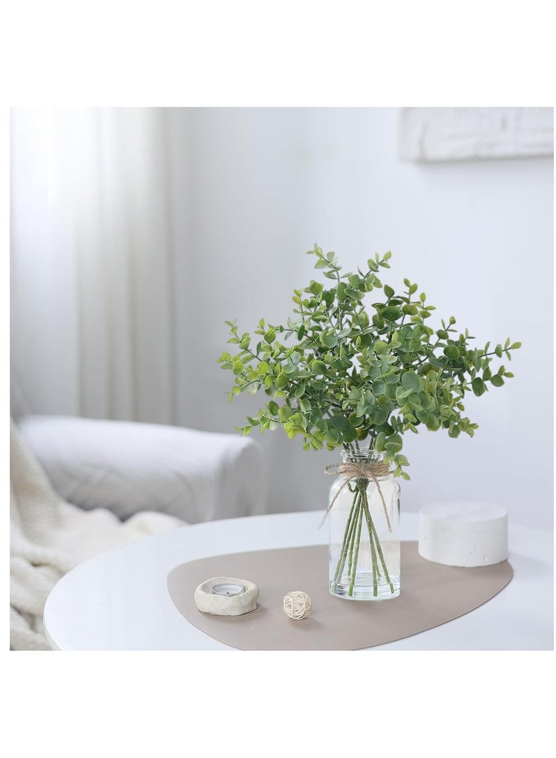 Used For Shelves, Office Desks, Bathrooms, Farmhouse Rooms, Coffee Tables, And Home Decor. Eucalyptus Simulation Flower With Vase Bonsai - Image 4