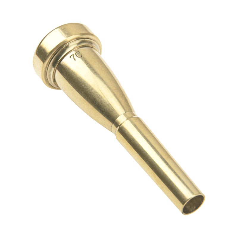 Yootones 1Pcs Yootones Metal Gold Plated Trumpet Mouthpiece Compatible with Trumpet Accessories Parts (7C) - Image 2