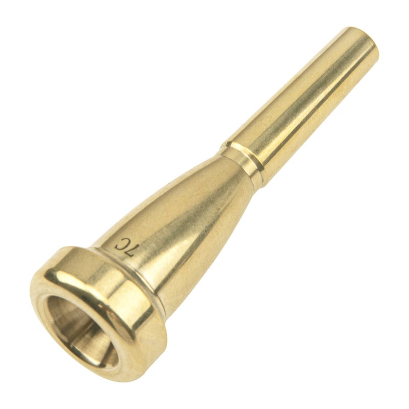 Yootones 1Pcs Yootones Metal Gold Plated Trumpet Mouthpiece Compatible with Trumpet Accessories Parts (7C) - Image 1
