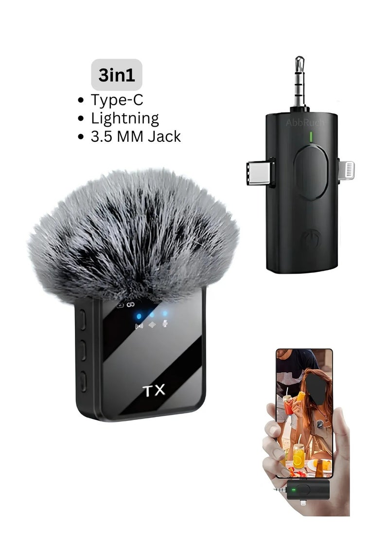 TIGER Portable Dual Mini F11-2 Wireless Lavalier Microphone | 3-in-1 USB-C Mic with Noise Cancellation | Tiny Clip-On Mic for Android, iPhone (with Adapter), Camera | Clear Audio for Vlogging, Video Recording, YouTube, Interviews, Podcasts, Online Classes  - Image 5