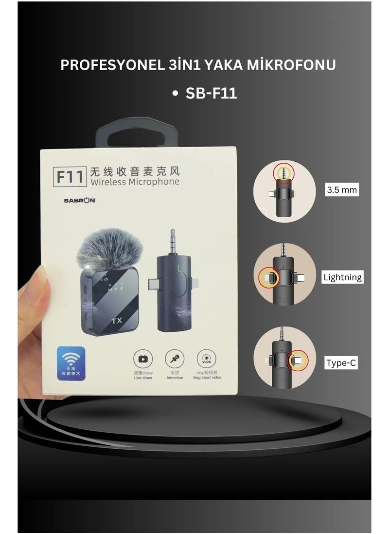 TIGER Portable Dual Mini F11-2 Wireless Lavalier Microphone | 3-in-1 USB-C Mic with Noise Cancellation | Tiny Clip-On Mic for Android, iPhone (with Adapter), Camera | Clear Audio for Vlogging, Video Recording, YouTube, Interviews, Podcasts, Online Classes  - Image 4
