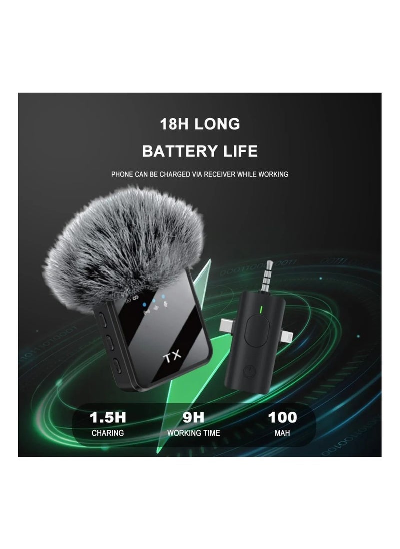TIGER Portable Dual Mini F11-2 Wireless Lavalier Microphone | 3-in-1 USB-C Mic with Noise Cancellation | Tiny Clip-On Mic for Android, iPhone (with Adapter), Camera | Clear Audio for Vlogging, Video Recording, YouTube, Interviews, Podcasts, Online Classes  - Image 2