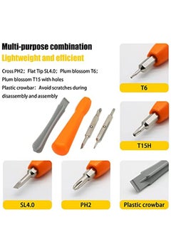 KASTWAVE Multi-Bit Screwdriver, 4-IN-1 Quick Change Interchangeable Screwdriver Sets - Combination Multi Bit Screwdriver, Slotted Bits and Nut Driver  - Image 2