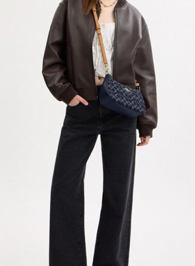 coachoutlet COACH Outlet Classic TERI Shoulder Bag Denim Blue - Image 4