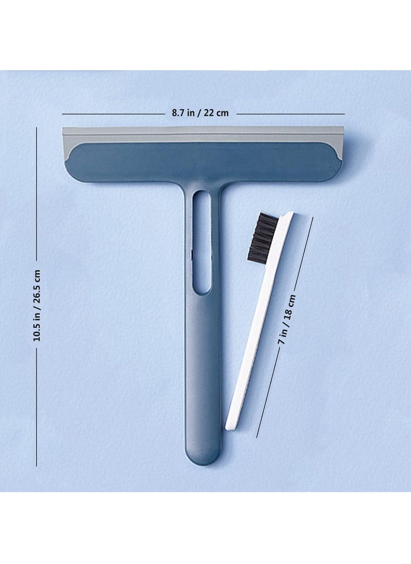 Mmmon - Multi-Functional Shower Squeegee,Household Cleaning Tools,Mirror Wiper,Glass Window Cleaner Squeegee,Apply to Tiles,Shower Doors,Bathroom,Mirrors,and Car Windows,Glass Doors - Image 1