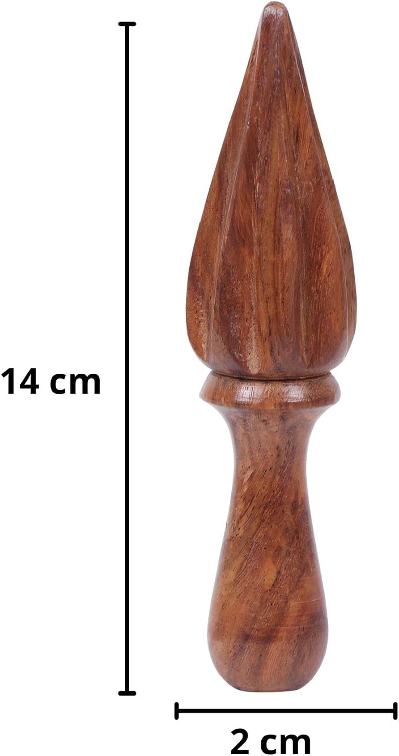 WHOLELIFEOBJECTS 1 Pcs Wooden Citrus Reamer Lemon Hand Juicer Beech Wood Handheld Citrus Juicer Easy to Hold Kitchen Juicing Tool Manual Orange Lime Lemon Juice Reamer Extractor for Daily Home Bar Cafe Restaurant Use - Image 5