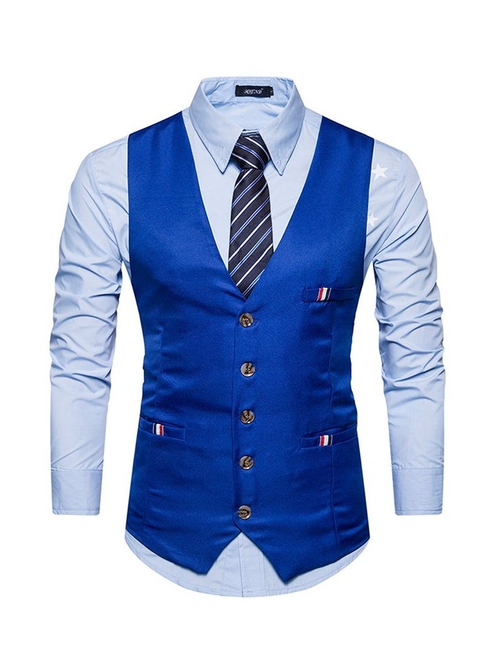 KUYING New Fashionable Herringbone Patterned Suit Vest  - Image 1