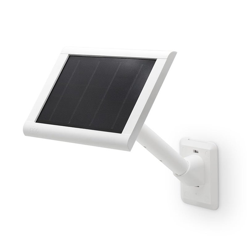 Holicfun Universal Solar Panel Wall Mount for Ring, Eufy, Arlo, Wyze, Reolink Solar Panels and More, Extended Mounting Arm, Multi-Angle Adjustable (White) - Image 2
