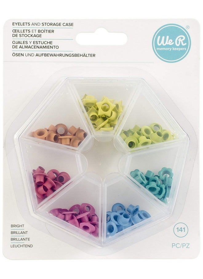 We R Memory Keepers - Storage Cropadileeyelets And Casebright 141 Pieces Storage Case Rectangular Clear Storage Case Craft Orginization Cropadile Storage Container - Image 1