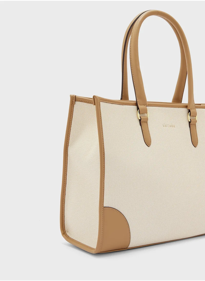 خزانة Contrast Color Large Tote Bag