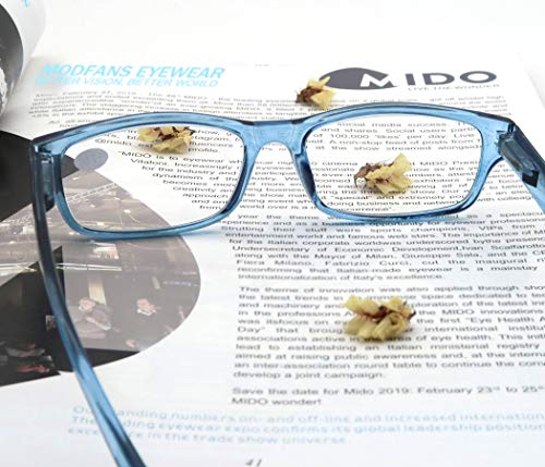 MODFANS 3 Pack Plastic Frame Spring Hinges Reading Glasses Vintage Quality Comfort for Men and Women +2.50 - Image 4