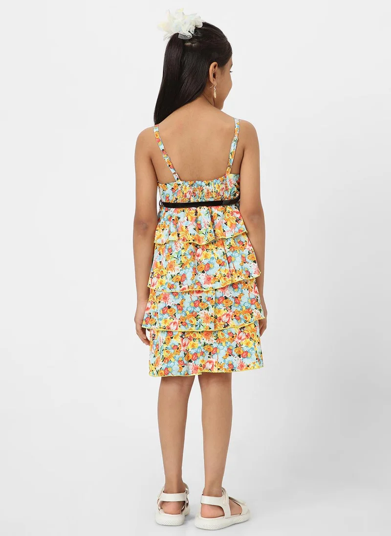 Nautinati  Floral Tiered Dress for Women | Best Price UAE