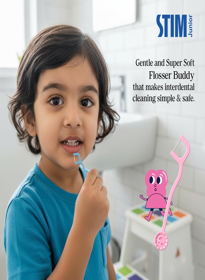 STIM Junior Kids Toothbrush | 3-10 Years | Ultra-Soft Bristles for Gentle Cleaning | Thumb Grip Handle & Tongue Scraper | Perfectly Sized for Independent Brushing | Dentist Recommended | 3 Brushes - Image 4