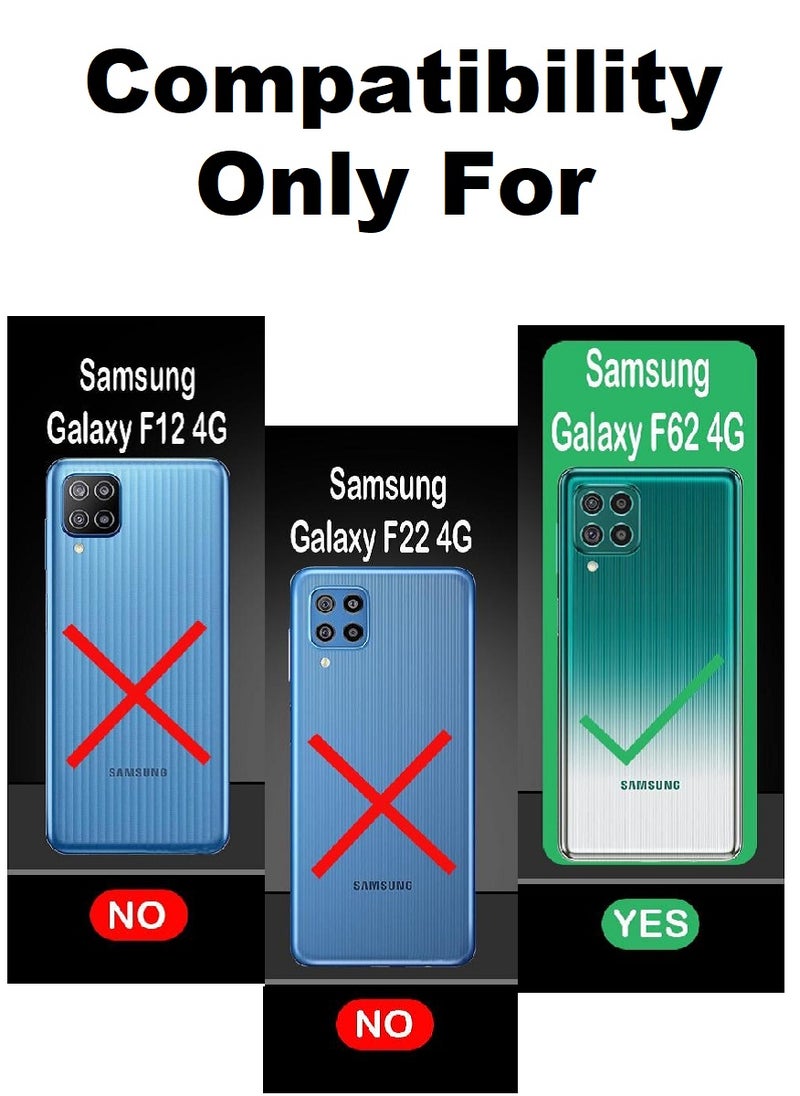 2 Pieces Tempered Glass Screen Protector Clear Designed For Samsung Galaxy F62 Full Screen Coverage And Bubble Free - Image 3