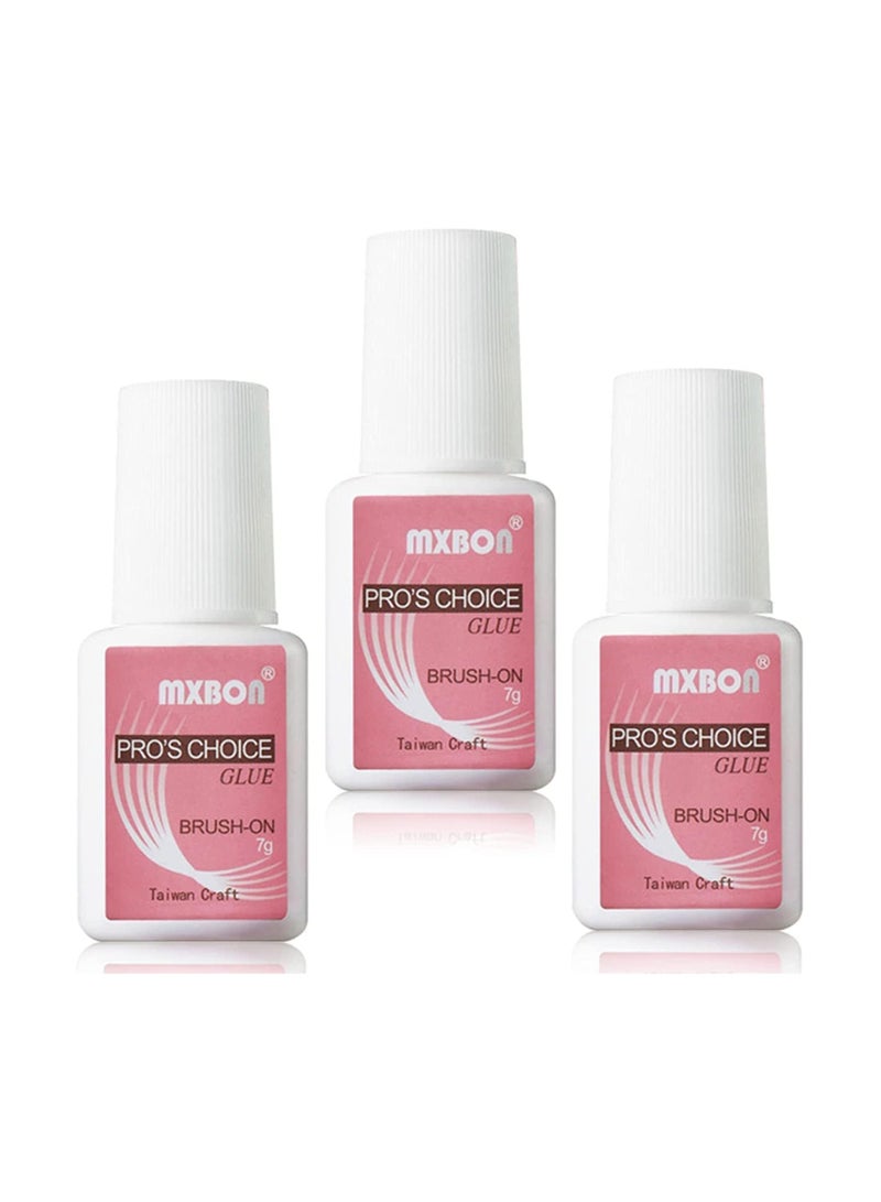 MXBON 3pc Mxbon Fast Drying Strong Adhesive Glue For False Nail Tip - Image 1