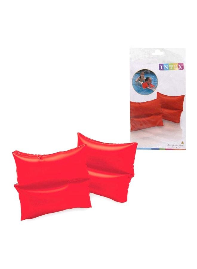 INTEX Pair Of Solid Pattern Floating Arm Band Swimming Arm Float Orange Colour For Kids 7.5 x 7.5inch - Image 4