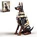 ZONECYTD Police Dog Building Set for Adults Animal Doberman with Vest Badge Collectible Model for Boys Grils 14 - Image 2