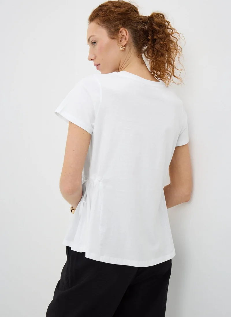 ماتلان White Tie Side T-Shirt