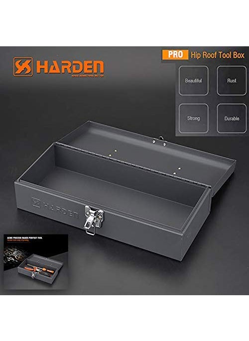 Harden Harden Professional Compact Size Tools Set Box 355 x 155 X 9 cm with Reinforced Handles HeavyDuty Metal Latch 520101  - Image 2