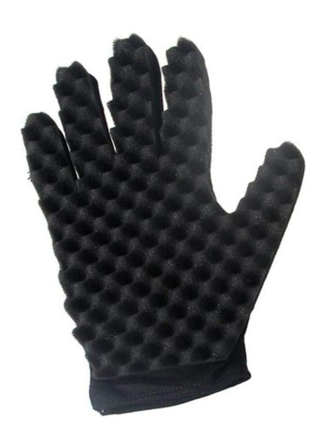 Sponge Hair Curling Gloves,Sponge Twist Curl Hair Brush Sponge Sponge,Magic Hair Sponge Afro Braid Style Dreadlock Coils Wave Hair Curl Brush Sponge,Curly Sponge Gloves - Image 1