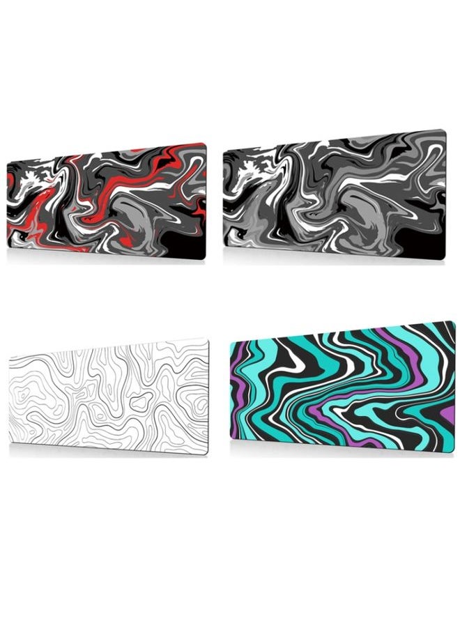 Large Abstract Mouse Pad Gamer Office Computer Desk Mat, Size: 300 x 800 x 2mm(Abstract Fluid 28)