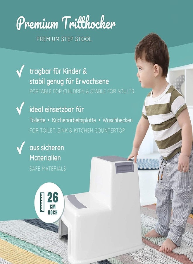 Mokshith Dual Height Two Step Stool for Kids, Toddler's Stool for Potty Training and Baby Exercise Two-Step Design Non-Slip and Safety Kids - Image 4