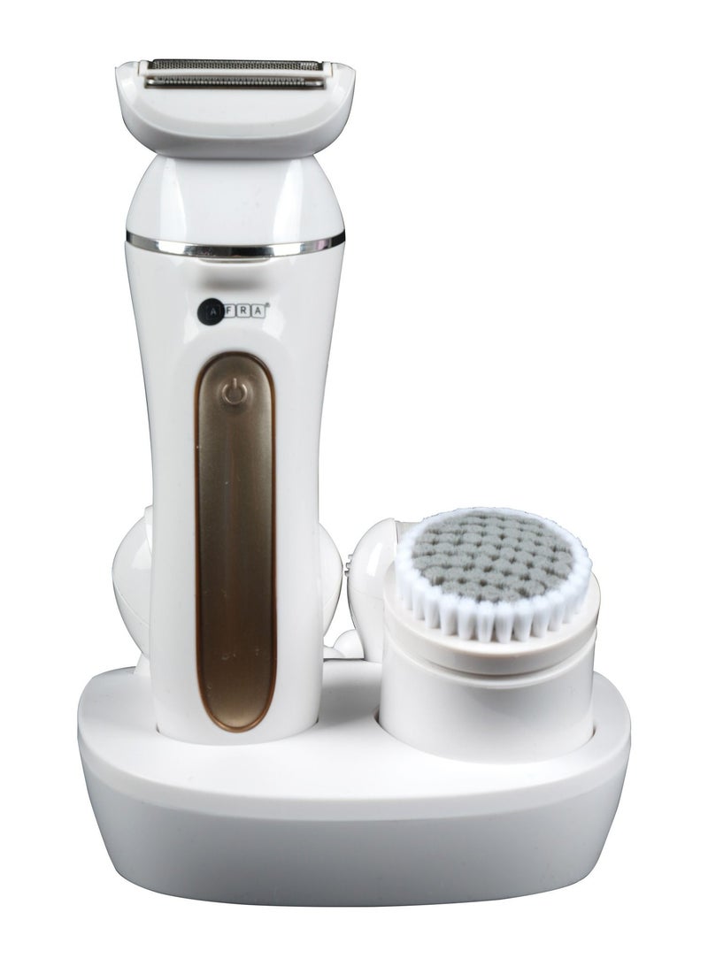 AFRA Ladies’ Epillator Kit, Lithium-Ion Battery, Rechargeable, 90 Minutes Running Time, Swappable Heads, Ergonomic, Charging Base. AF-600LSWT, 2-year warranty. - Image 2