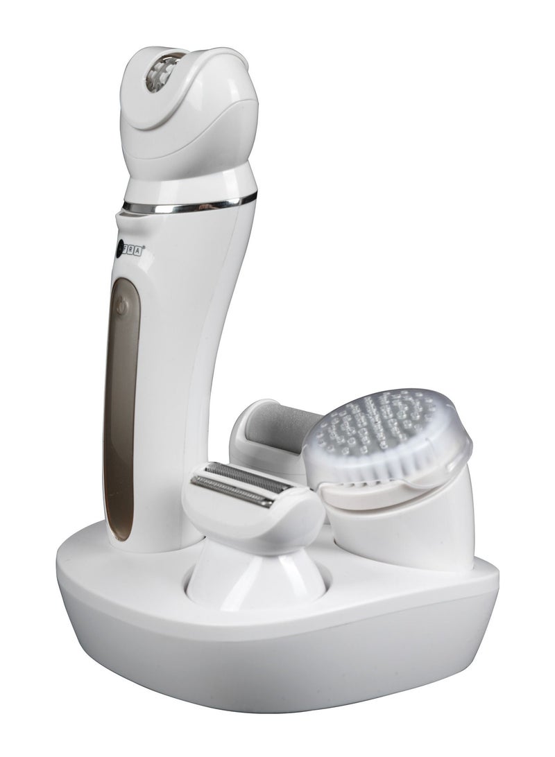 AFRA Ladies’ Epillator Kit, Lithium-Ion Battery, Rechargeable, 90 Minutes Running Time, Swappable Heads, Ergonomic, Charging Base. AF-600LSWT, 2-year warranty. - Image 4