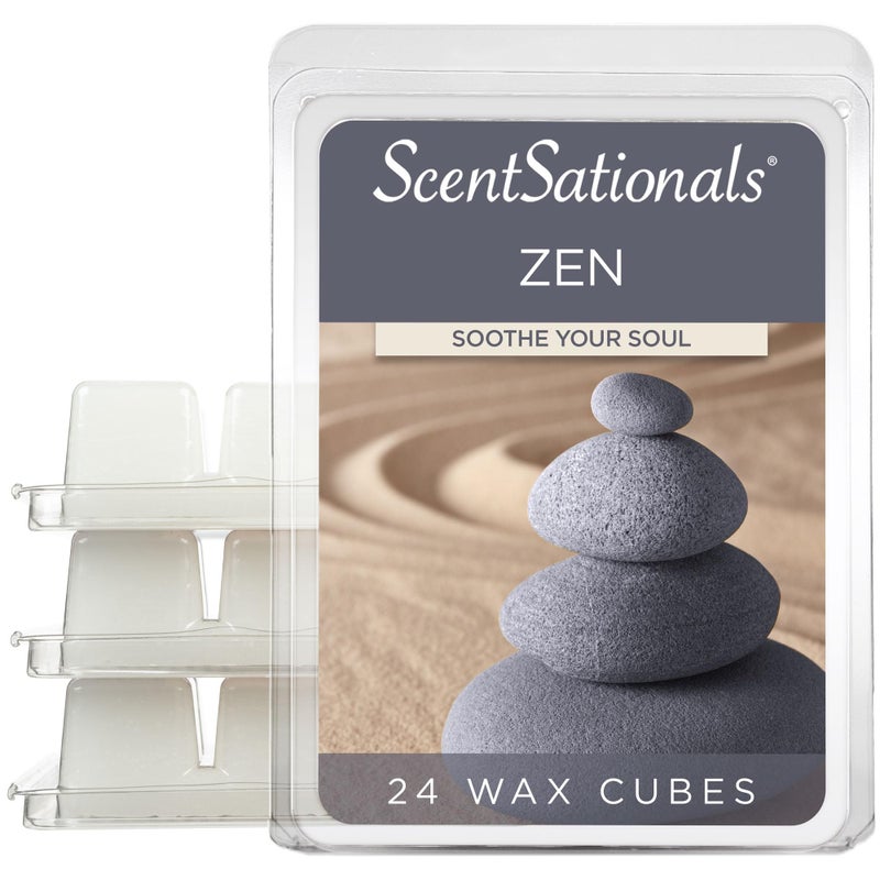 ScentSationals Scentsationals Wax Melts Wax Cubes Strong Scent Zen  Long Lasting Scented Melts for Warmer 10oz 24Cubes 
