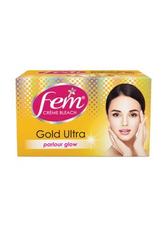 fem Fairness (Gold Ultra) Crème Bleach - 30G | Advanced Parlour Like Glow System | Removes Tan, Brightens Skin & Gives Radiant Complexion | For All Skin Types | No Added Ammonia  - Image 1