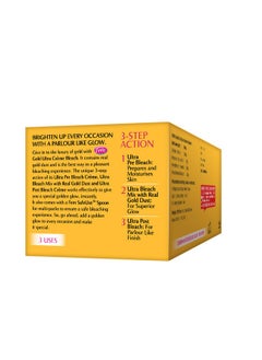 fem Fairness (Gold Ultra) Crème Bleach - 30G | Advanced Parlour Like Glow System | Removes Tan, Brightens Skin & Gives Radiant Complexion | For All Skin Types | No Added Ammonia  - Image 3