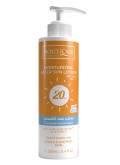MOISTURIZING AFTER SUN LOTION 20 SPF COOLS & SOOTHES SKIN 250ML
