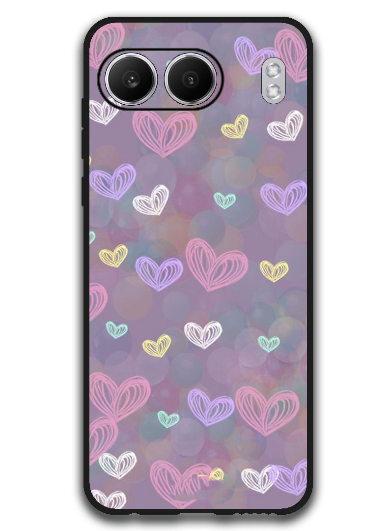 Theodor Protective Case Anti Scratch Shock Proof Bumper Cover For OnePlus Nord 4 Small Hearts (4) - Image 1