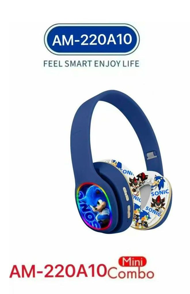 Sonic Bluetooth Kids Headphones with 3-in-1 Gift Set 【Kids Bluetooth Headphones】 + 20-Style Photo Display Watch + Keyring; A Unique Gift for Boys - Image 5
