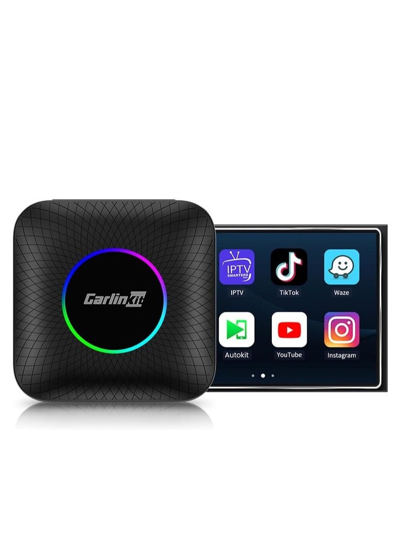 Wireless CarPlay Box - Wireless Android Auto - Car Adapter - 3-in-1 Car AI Box - Built-in GPS, Android 13, Dual-band Wifi, Bluetooth - Image 2