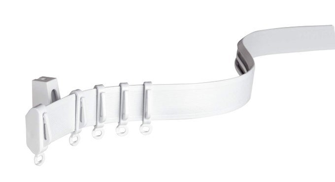 WHITE FLEXLINE CURTAIN RAIL 350 CM