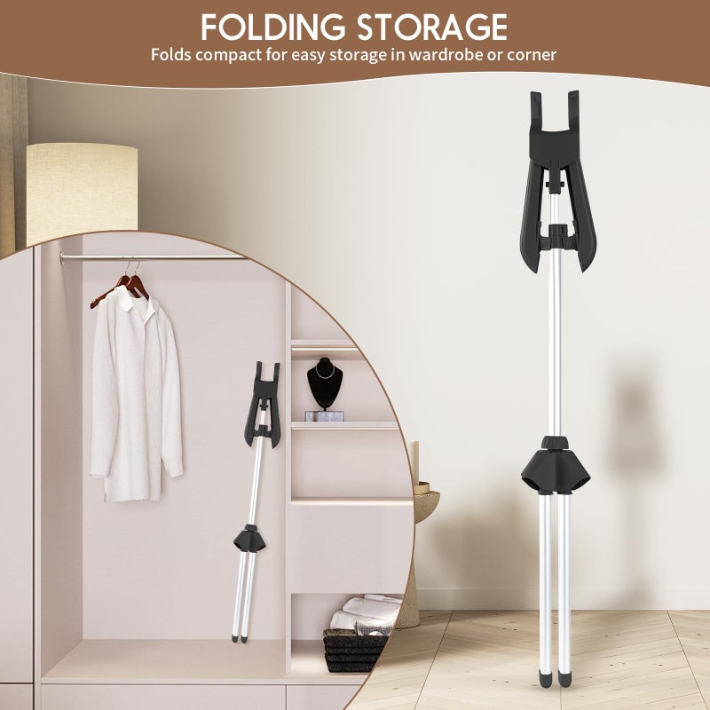 Abiglifty 34-63 Inch Adjustable T Shirt Display,Portable Clothing Display Stand Mannequin Torso for Vendors, Clothes Steamer Stand for Adults & children Clothing Dress - Image 4