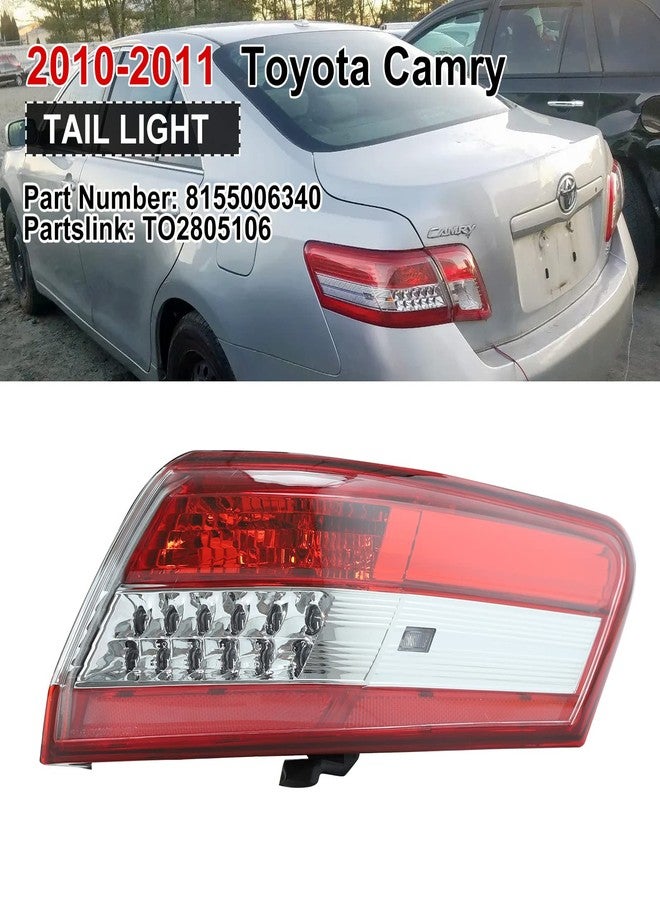 FSBCGT Rear Tail Light Brake Lamp Passenger Right Side Compatible with 2010-2011 Toyota Camry 8155006340 TO2805106 - Image 3