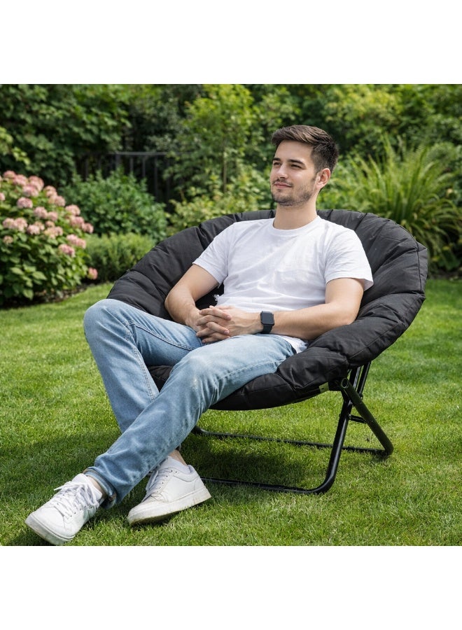 أورز كرسي مستدير قابل للطي عالي الجودة مبطن وخفيف الوزن للتخييم في الهواء الطلق والشاطئ للتخييم و الرحلات - Image 2