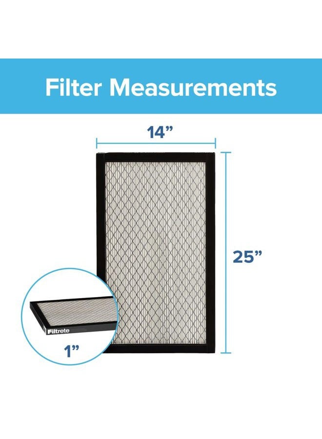 FILTRETE 14x25x1 Air Filter, MPR 2800, MERV 14, Healthy Living Ultrafine Particle Reduction 3-Month Pleated 1-Inch Air Filters, 2 Filters - Image 2