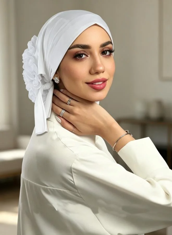 Take Two White Plain Hijab