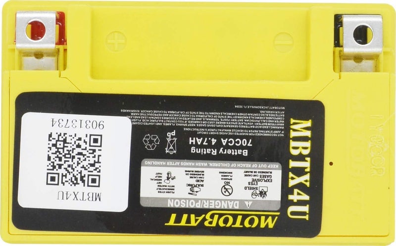 Motobatt بطارية موتوبات MBTX4U AGM - Image 3