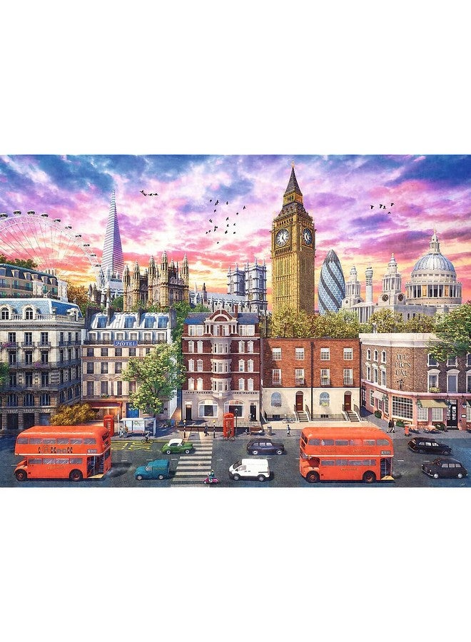 Trefl Walking Around London 4000 Piece Jigsaw Puzzle Red 54"x38" Print, DIY Puzzle, Great Britain, England, Creative Fun, Classic Puzzle for Adults and Children from 12 Years Old - Image 2