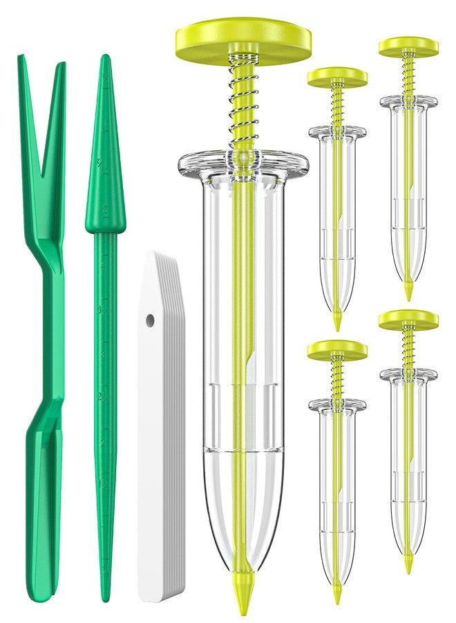 Fecsam 17 Pack Seed Planter Tool, Hand Seeder, Mini Sowing Seed Dispenser Sower, Seedlings Dibber and Widger, Seed Spreader for Planting Vegetables, Flowers - Image 1