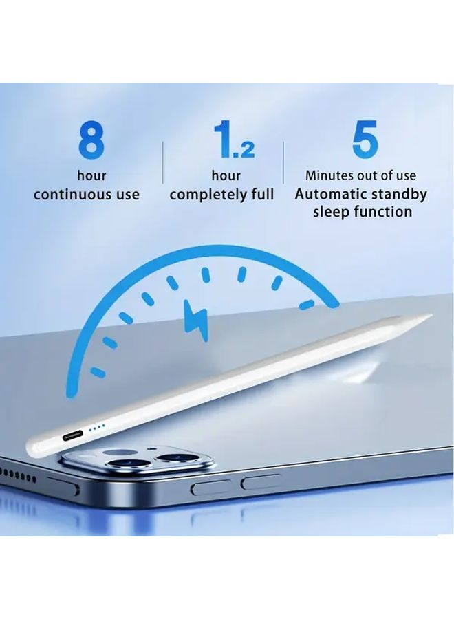 Black ViewRn Magnetic Stylus Pen For iPad Fast Charging Tilt Sensor Palm Rejection - Image 3